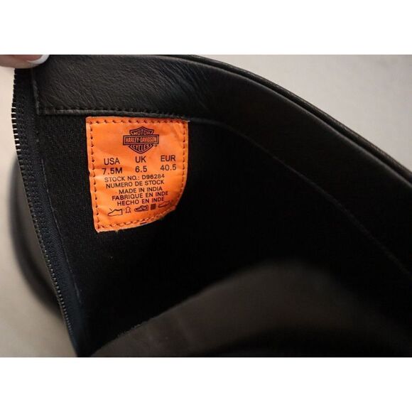 Harley-Davidson D96284 Men's Sz 7.5M Black Durland 6.5" Motorcycle Boots $170 - Picture 10 of 11